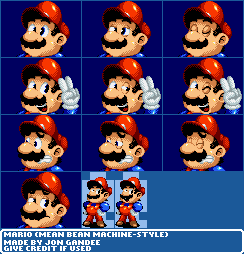 Mario Customs - Mario (Mean Bean Machine-Style)