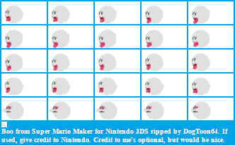 Super Mario Maker for Nintendo 3DS - Boo (NSMBU)
