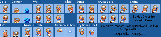 Mario Customs - Toad (SMB2 SNES-Style, Expanded)