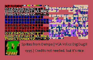 Video Game Anthology Vol.12: Dig Dug 1 & 2 - Text & Tiles