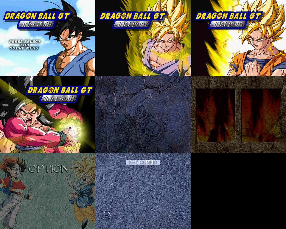 Dragon Ball GT: Final Bout - Menu Backgrounds (NA)