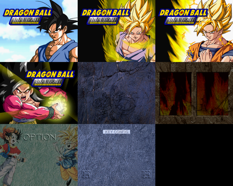 Dragon Ball GT: Final Bout - Menu Backgrounds (JP)