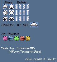 Space Invaders Customs - Invaders (Kirby's Adventure-Style)