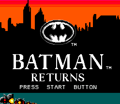 Batman Returns - Title Screen
