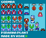 Goomba & Piranha Plant (SMB2 NES-Style)