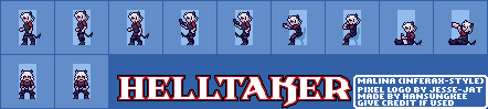 Helltaker Customs - Malina (Infernax-Style)