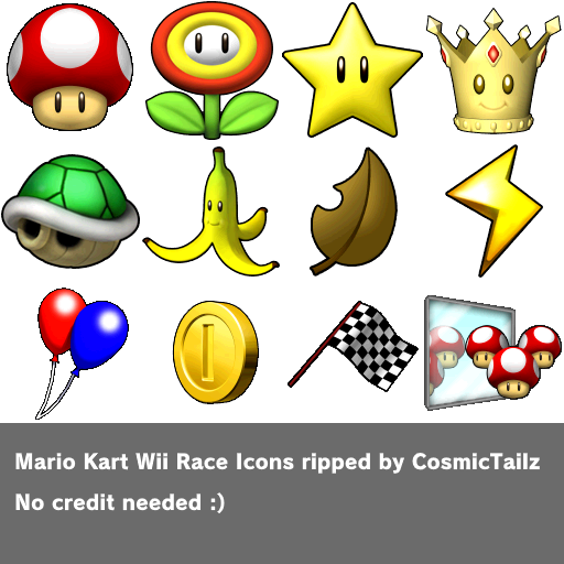 Mario Kart Wii - Race Icons