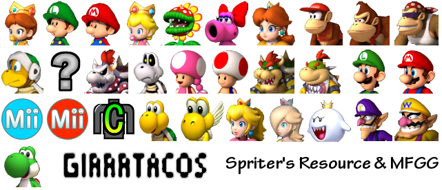 Mario Kart Wii - Character Icons
