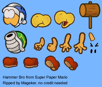 Super Paper Mario - Hammer Bro