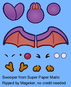 Super Paper Mario - Swooper