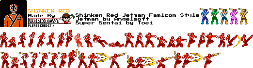 Shinken Red (Jetman Famicom-Style)