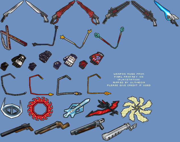 Final Fantasy 8 - Weapons