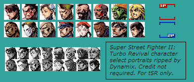 Super Street Fighter II: Turbo Revival - Character Select