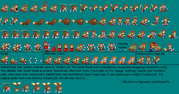 Sonic the Hedgehog Media Customs - Tails (SatAM)