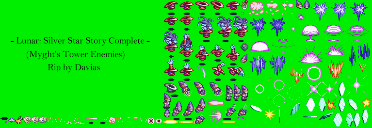 Lunar: Silver Star Story Complete - Myght's Tower Enemies