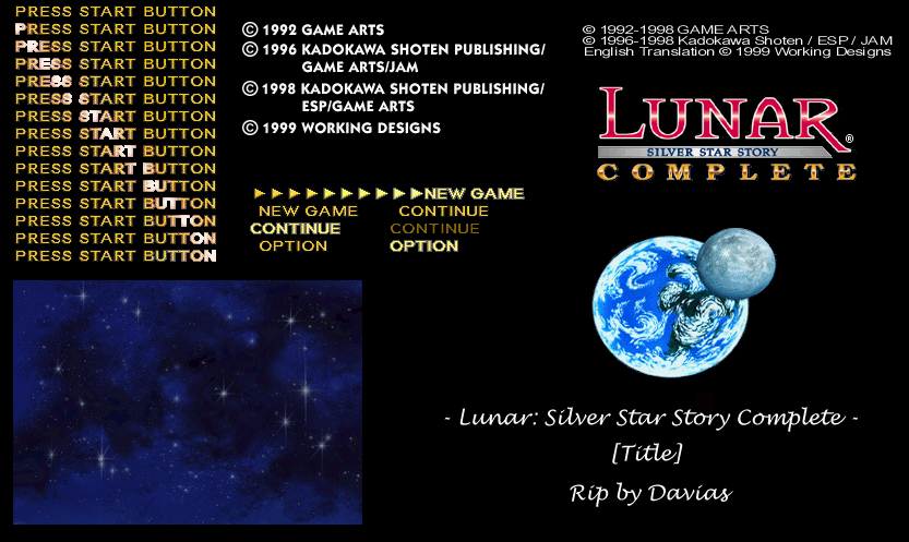 Lunar: Silver Star Story Complete - Introduction & Title