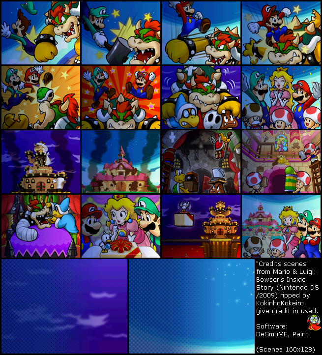 Mario & Luigi: Bowser's Inside Story - Credits Scenes