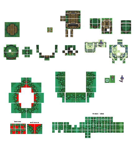 The Legend of Zelda: A Link to the Past - Lost Woods Tiles