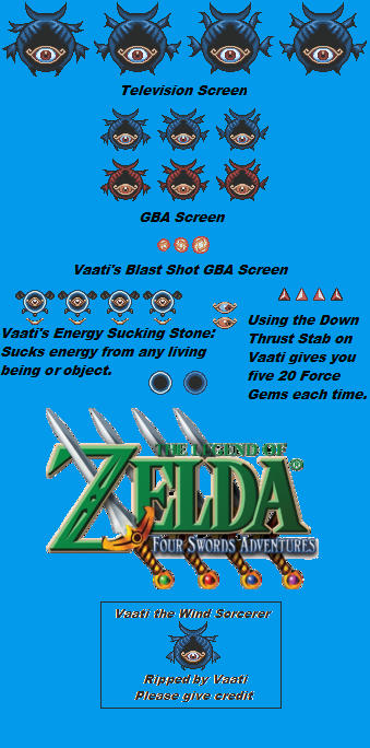 The Legend of Zelda: Four Swords Adventures - Vaati the Wind Sorcerer (GBA Colors)