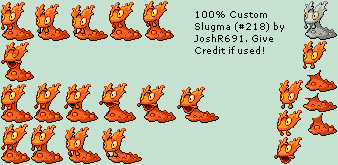 Pokémon Generation 2 Customs - #218 Slugma