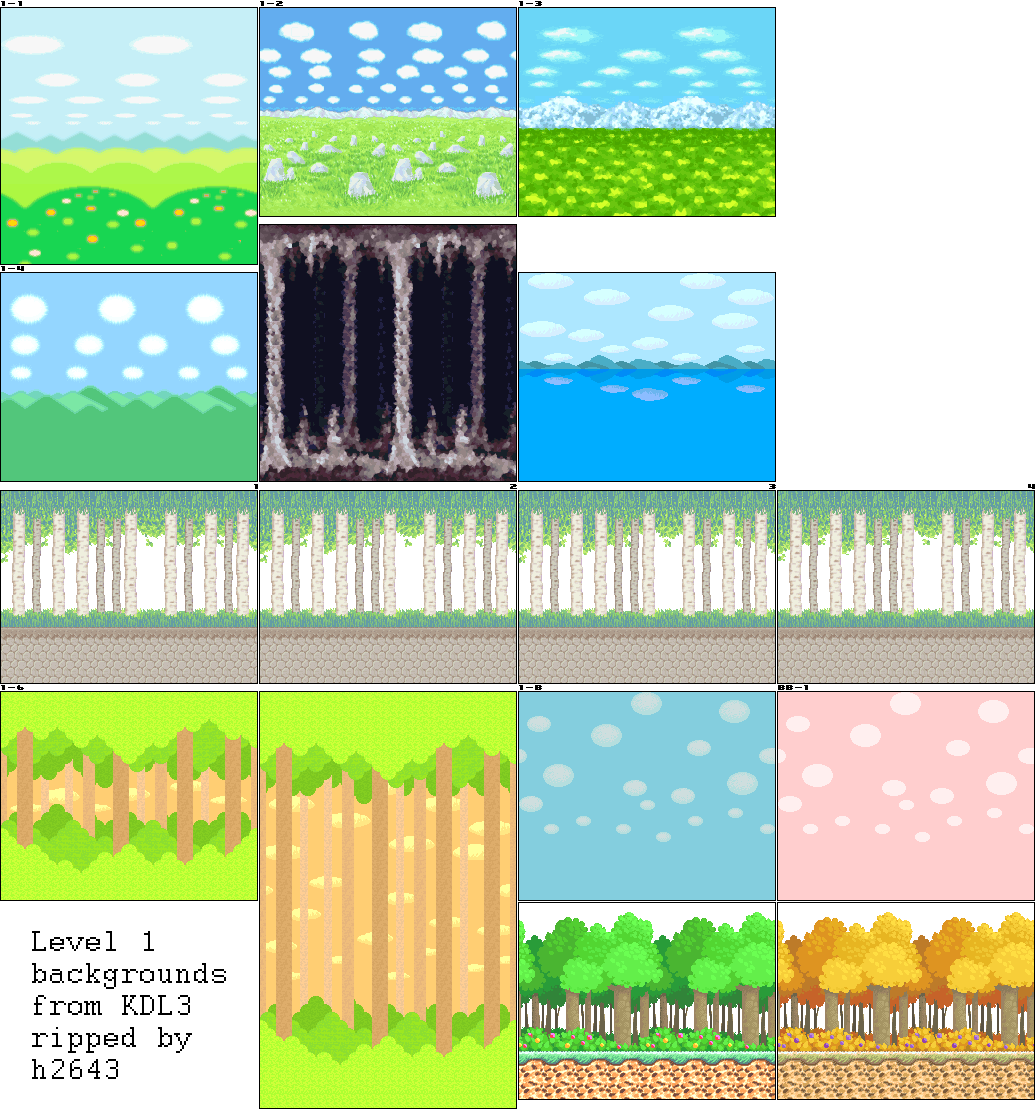Kirby's Dream Land 3 - Level 1: Grass Land