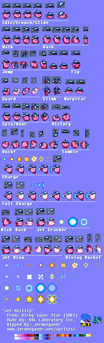 Kirby Super Star / Kirby's Fun Pak - Jet Kirby
