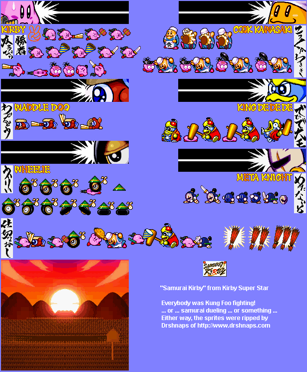 Kirby Super Star / Kirby's Fun Pak - Samurai Kirby