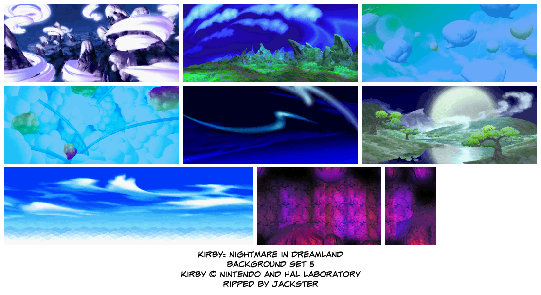 Kirby: Nightmare in Dream Land - Backgrounds 5