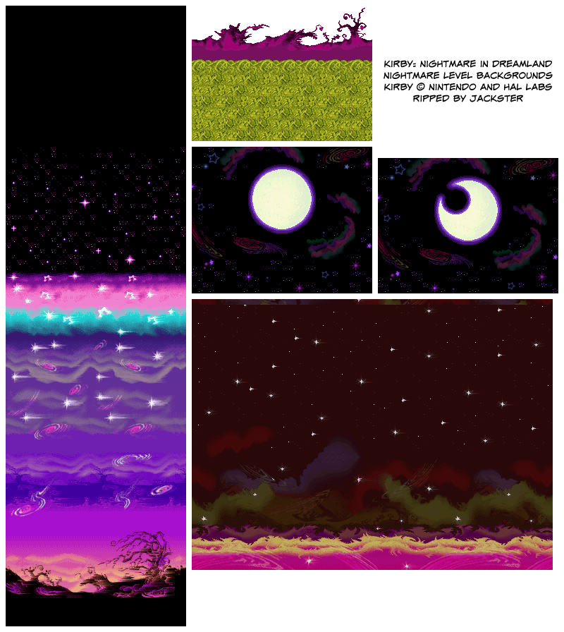 Kirby: Nightmare in Dream Land - Backgrounds 7