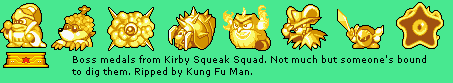 Kirby Squeak Squad / Kirby Mouse Attack - Boss Medals
