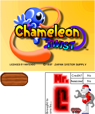 Chameleon Twist - Title Screen