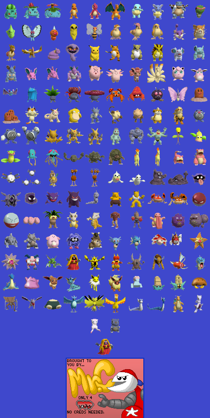 Pokémon Stadium - Pokémon Icons