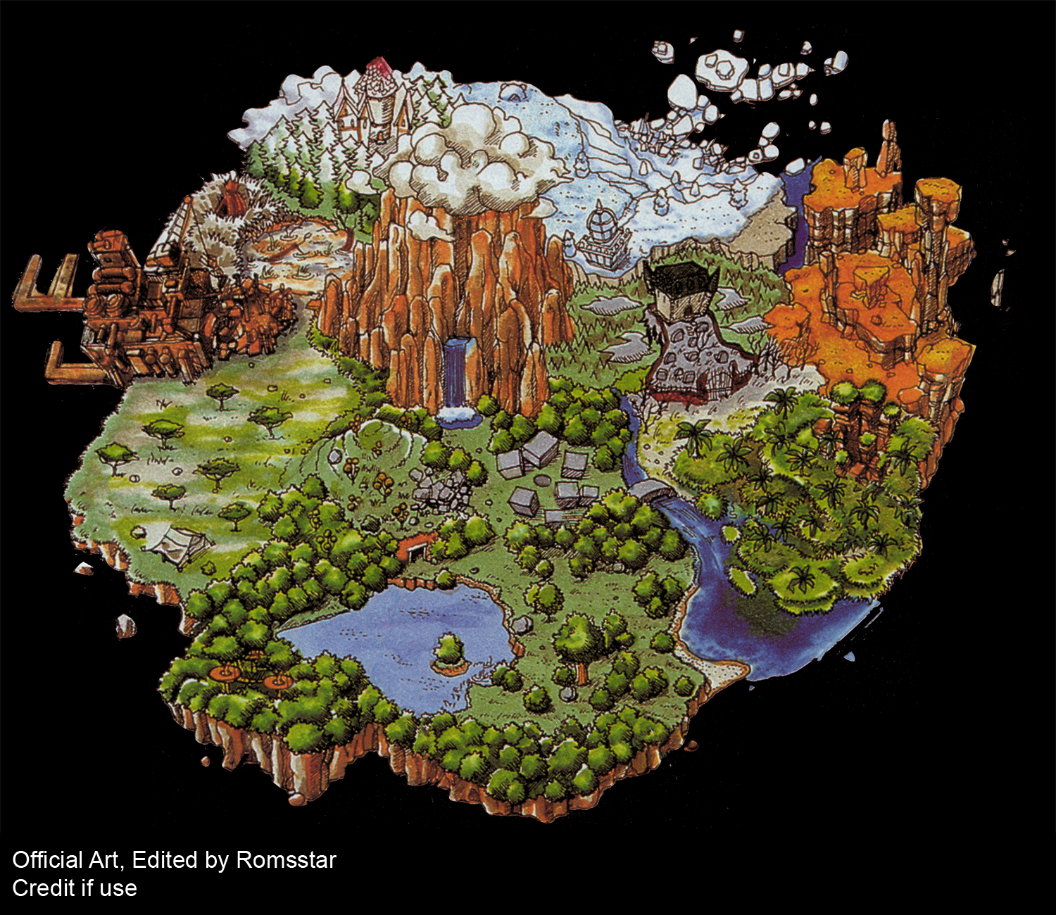 Digimon World - World Map (Custom)
