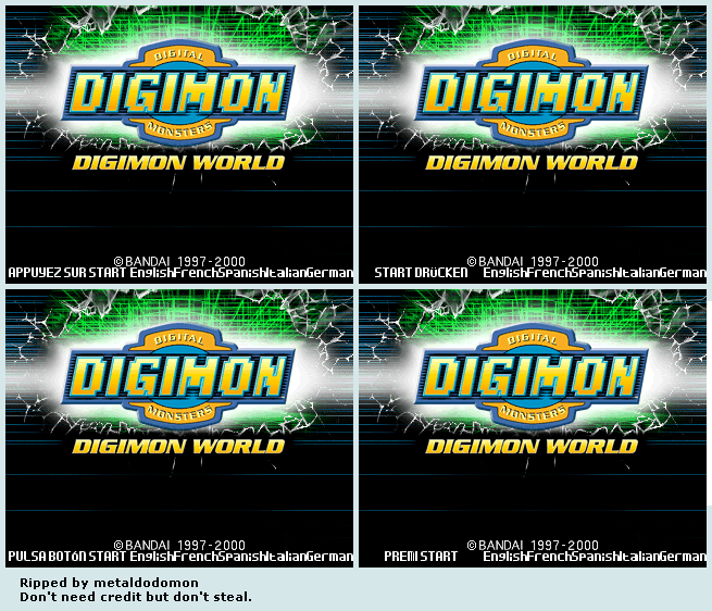 Digimon World - Title Screen (PAL)