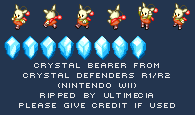 Crystal Defenders R1 / R2 - Moogle Crystal Bearer and Crystal