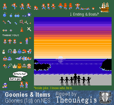 The Goonies (JPN) - Goonies & Items