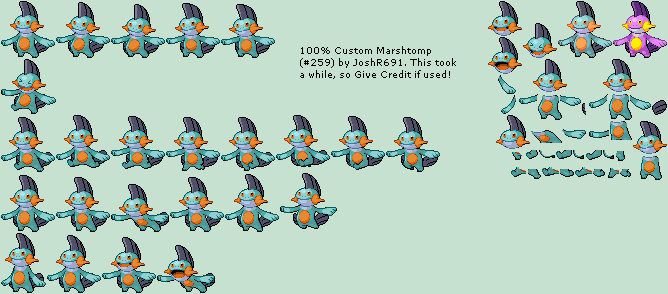 Pokémon Customs - #259 Marshtomp