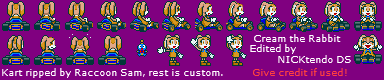Sonic the Hedgehog Customs - Cream (Super Mario Kart-Style)