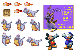 World of Illusion Starring Mickey Mouse and Donald Duck - Dragon Boss