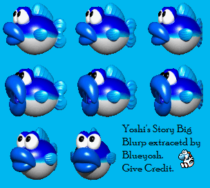 Yoshi's Story - Blue Blurp