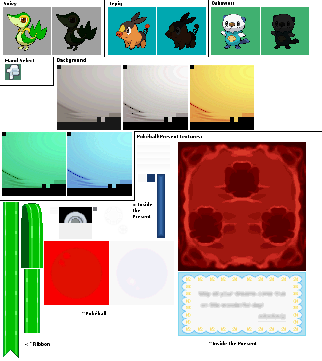 Pokémon Black / White - Starter Selection Screen