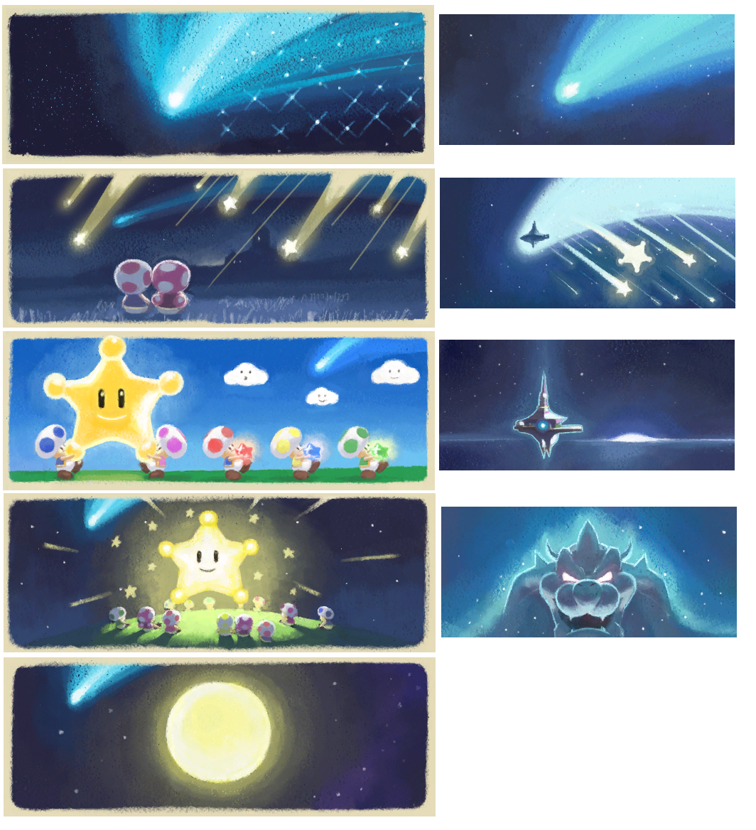 Super Mario Galaxy - Intro Images