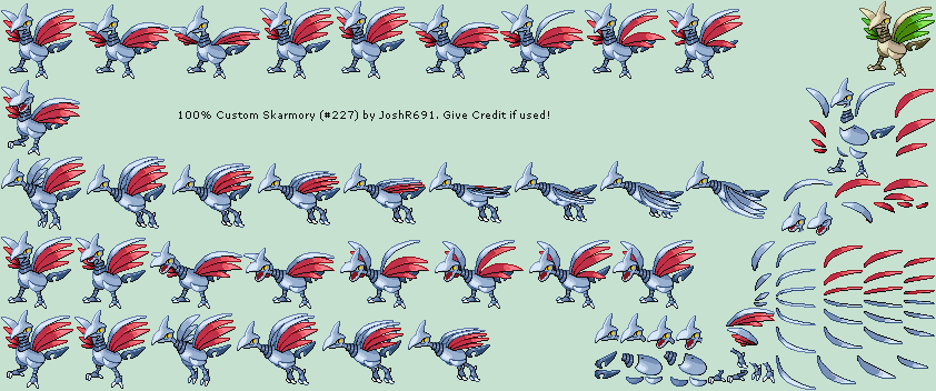Pokémon Generation 2 Customs - #227 Skarmory