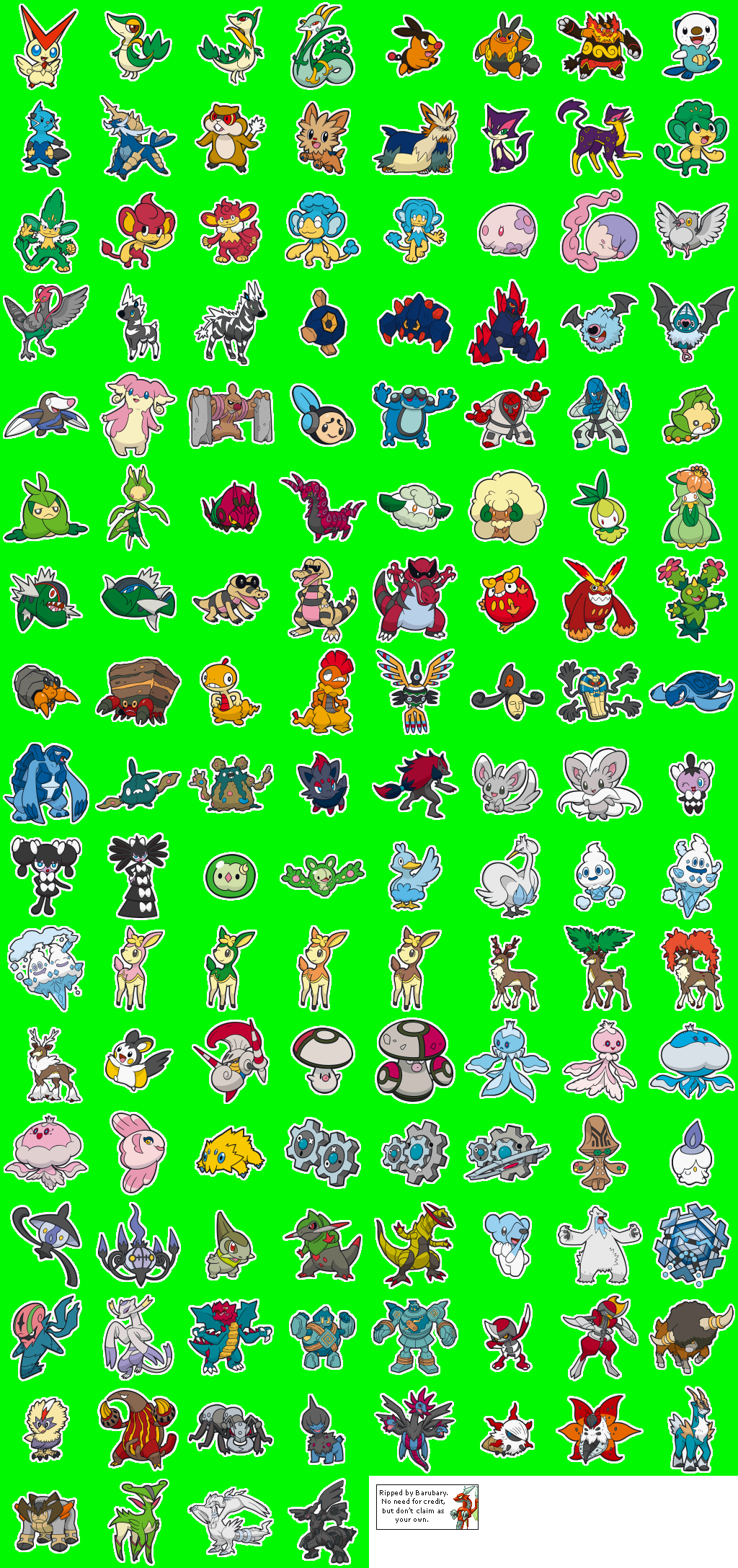 Pokémon Stickers (5th Generation)