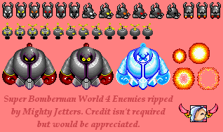 Super Bomberman - World 4 Enemies