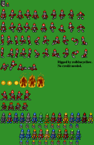 Mega Man Soccer - Fire Man