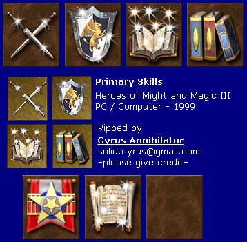 Heroes of Might and Magic 3 - Primary Skills