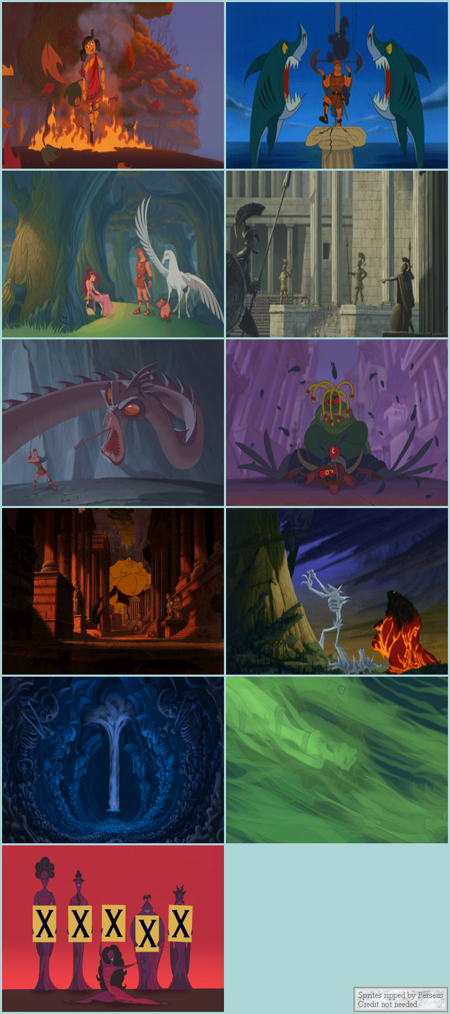 Disney's Hercules - Level Renders