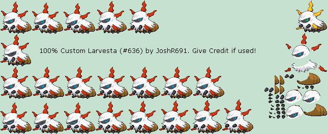 Pokémon Customs - #636 Larvesta