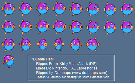 Kirby Mass Attack - Bubble Fish
